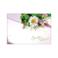 Папка-конверт на кнопке А4, "Spring Flowers", 180мкм