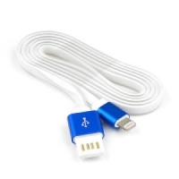 Кабель USB 2.0 Cablexpert  AM/Lightning 8P, 1м, мульт-раз USB A, силикоy шнур, раз синий
