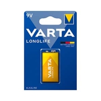 Батарейка Крона VARTA Longlife, E-Block, 6LR61, 9V, 580 mAh, 1 шт. в блистере.