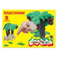 Пластилин Каляка-Маляка 8 цветов, 120 г со стеком