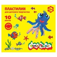 Пластилин повышенной мягкости Каляка-Маляка 10 цветов, 150 г со стеком