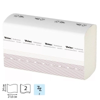 Бумажные полотенца Z-слож, VEIRO Professional Premium, 2-сл, 200л, KZ312, растворимые в воде.