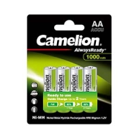 Аккумулятор AA Camelion NiMN, HR06, 1.2V, 1000 mAh, 4 шт. в блистере.