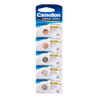 Батарейка CR1220 Camelion Lithium Battery, CR1220-BP5, 3V, 220 mAh, 5 шт. в блистере.