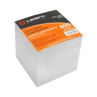 Блок для записи 80*80*80 мм., 80гр/м2., 800 л., LAMARK, не проклеенный, белый.