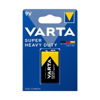 Батарейка Крона VARTA Superlife Super Heavy Duty, E-Block, 6F22P, 9V, 680 mAh, 1 шт. в блистере.