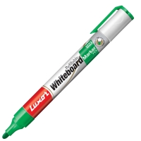 Маркер для белых досок Luxor "Refillable", многоразовый, зеленый, пулевидный, 1-3 мм.