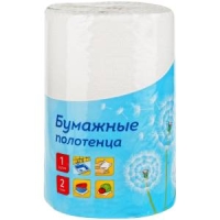 Бумажные полотенца в рулоне OfficeClean "XXL", 2-слойное, 35м/рул., тиснение, белые, 1шт.
