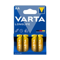 Батарейка AA VARTA Longlife Mignon, LR6, 1.5V, 4 шт. в блистере.