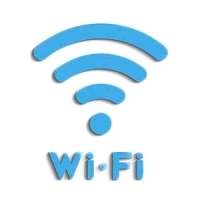 Знак информационный OfficeSpace, "Wi-Fi", 200*200 мм, самоклейка.