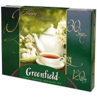 Подарочный набор чая Greenfield, 30 видов, 120 фольг. пакетиков, картонная коробка